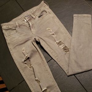 American Eagle Super Stretch Ripped Jeans